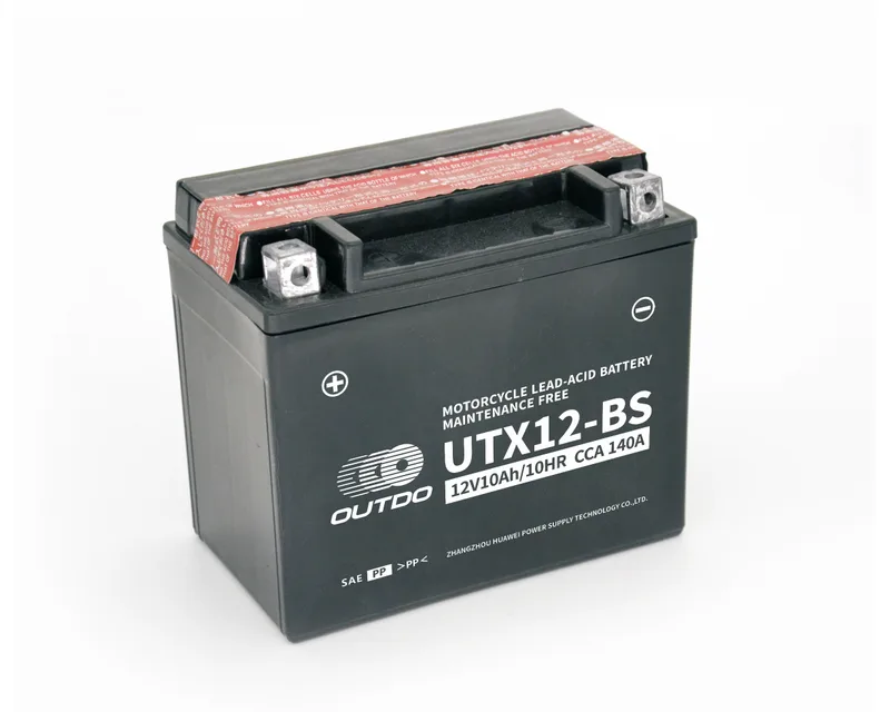 UTX12-BS 12V 10Ah dry-charged motorcycle battery