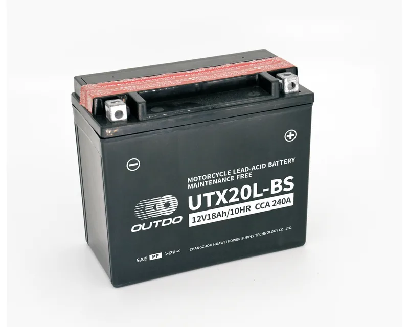 UTX20L-BS 12V 18Ah dry-charged motorcycle battery