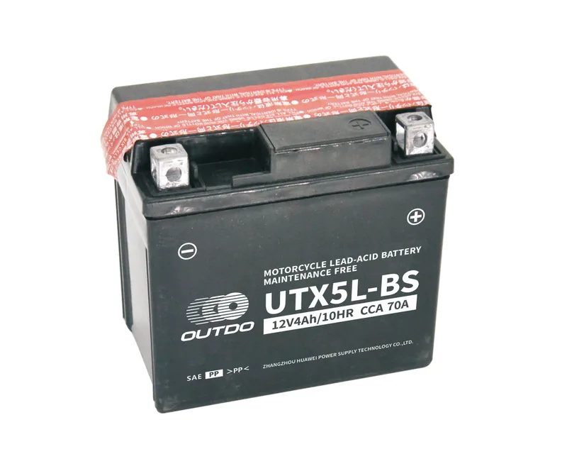 UTX5L-BS 12V 4Ah dry-charged motorcycle battery