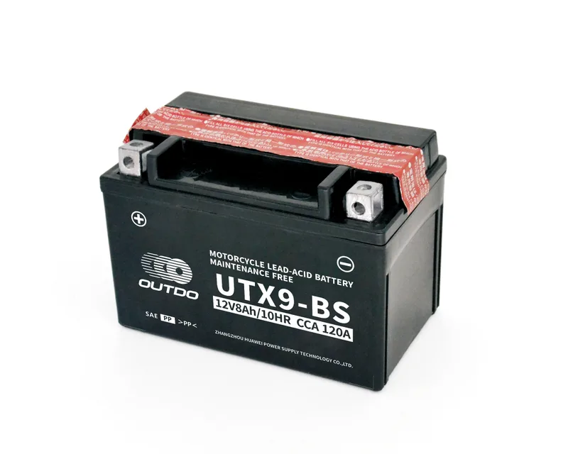 UTX9-BS 12V 8Ah dry-charged motorcycle battery