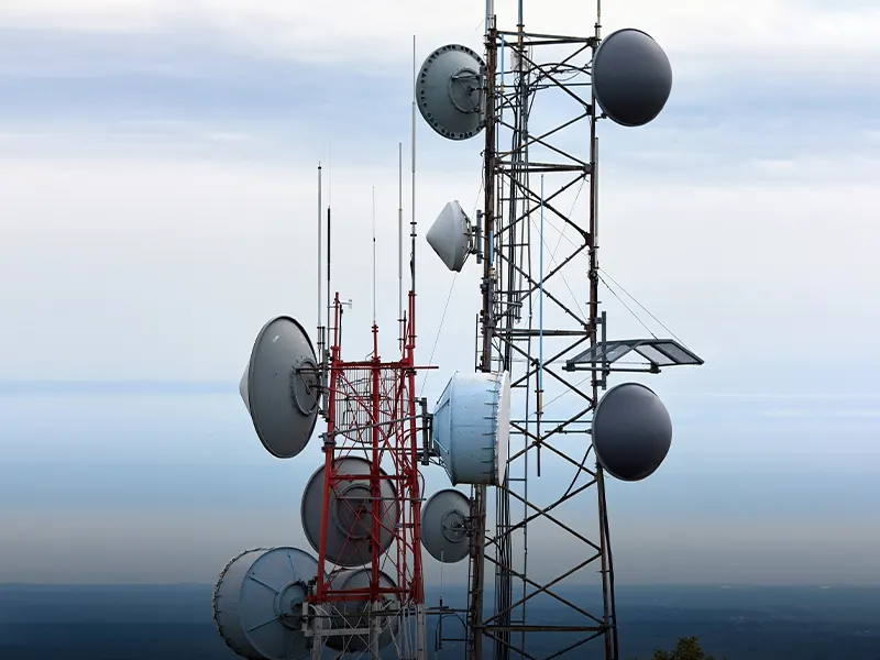 OUTDO energy storage battery providing backup power for a telecom base station