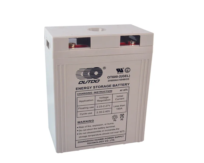 OT600-2(GEL)/CD 2V 600Ah sealed lead-acid battery