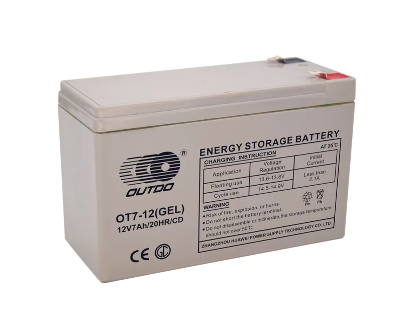 OT7-12(GEL)/CD 12V 7Ah sealed lead-acid battery
