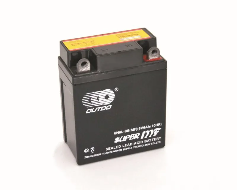 6N6L-BS(MF) 6V 6Ah maintenance-free motorcycle battery