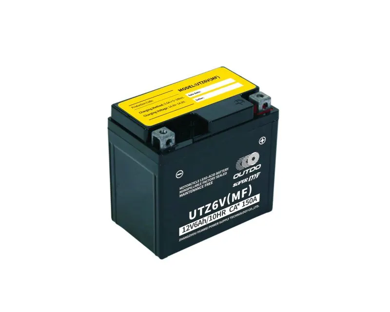UTZ6V(MF) 12V 6Ah maintenance-free motorcycle battery
