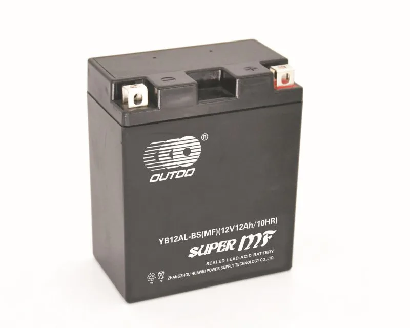 YB12AL-BS(MF) 12V 12Ah maintenance-free motorcycle battery