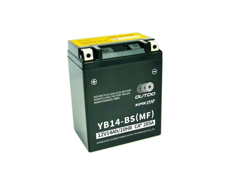 YB14-BS(MF) 12V 14Ah maintenance-free motorcycle battery