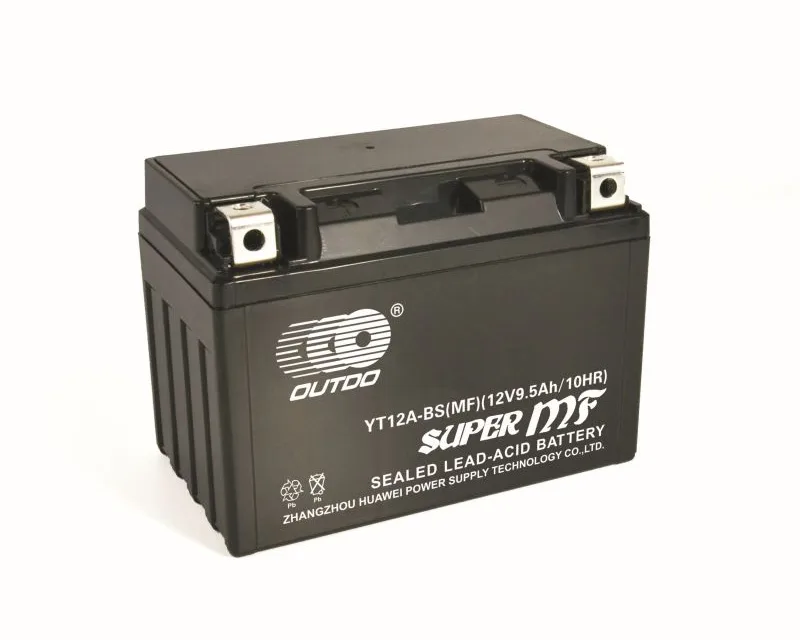 YT12A-BS(MF) 12V 9.5Ah maintenance-free motorcycle battery