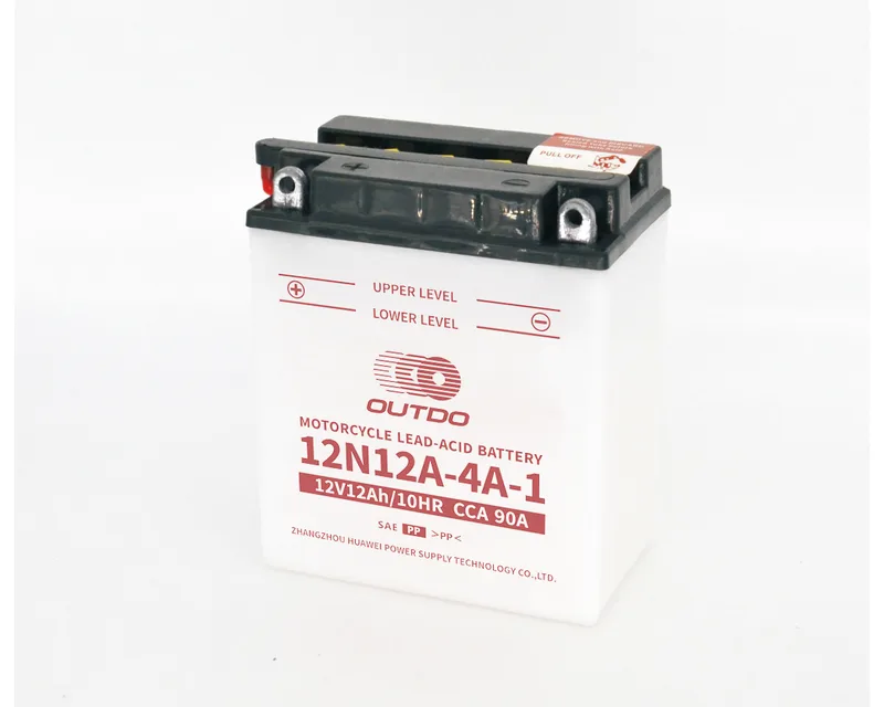 12N12A-4A-1 12V 12Ah dry-charged flooded motorcycle battery