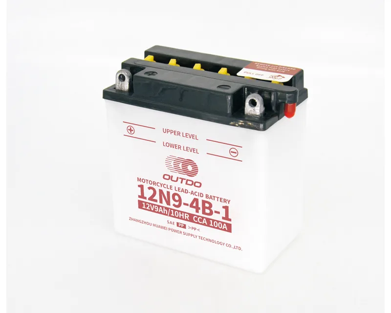 12N9-4B-1 12V 9Ah dry-charged flooded motorcycle battery