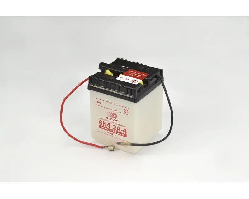 6N4-2A-4 6V 4Ah dry-charged flooded motorcycle battery