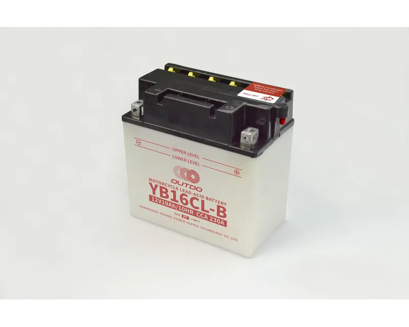YB16CL-B 12V 19Ah dry-charged flooded motorcycle battery