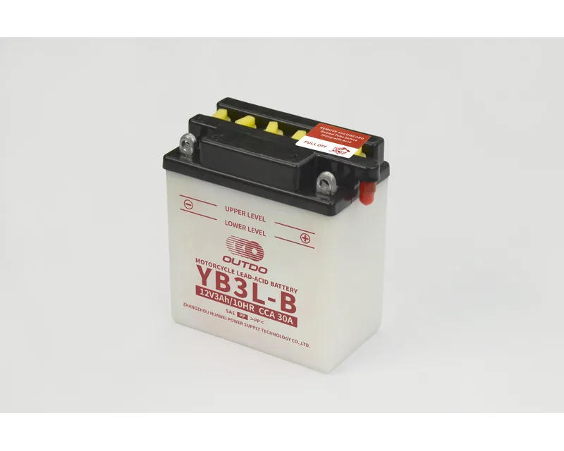 YB3L-B 12V 3Ah dry-charged flooded motorcycle battery