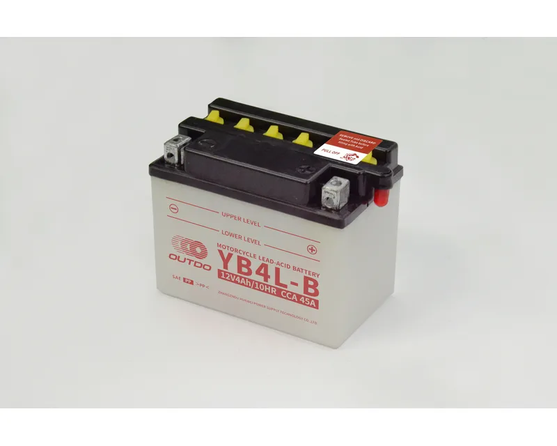 YB4L-B 12V 4Ah dry-charged flooded motorcycle battery