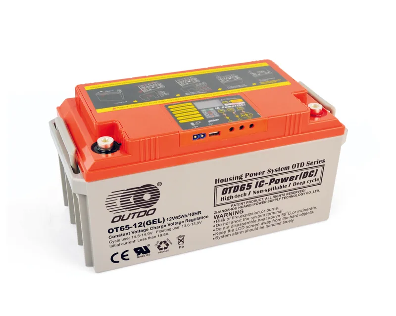 OTD65(GEL) 12V 65Ah housing power system battery