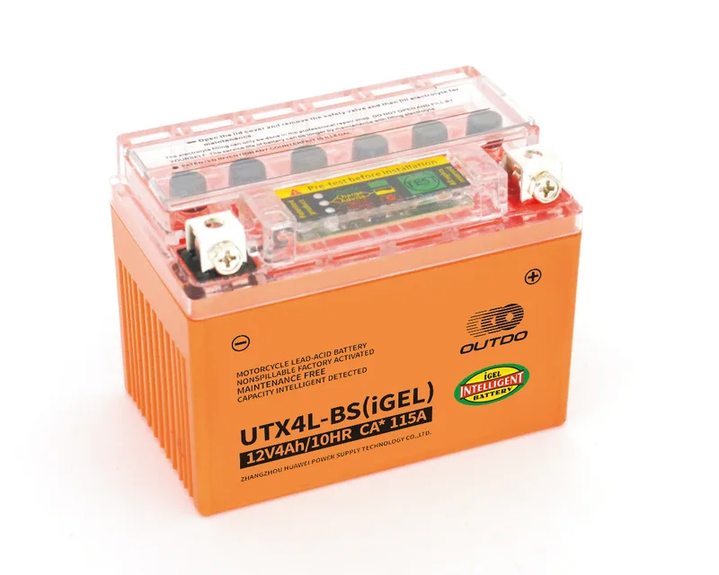 UTX4L-BS(iGEL) 12V 4Ah iGEL digital motorcycle battery