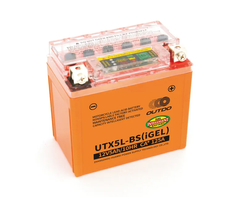 UTX5L-BS(iGEL) 12V 5Ah iGEL digital motorcycle battery