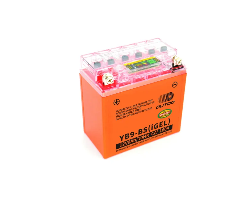 YB9-BS(iGEL) 12V 9Ah iGEL digital motorcycle battery