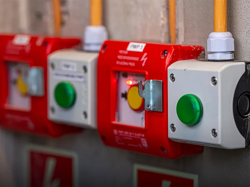 OUTDO industrial battery powering an alarm and anti-theft security system
