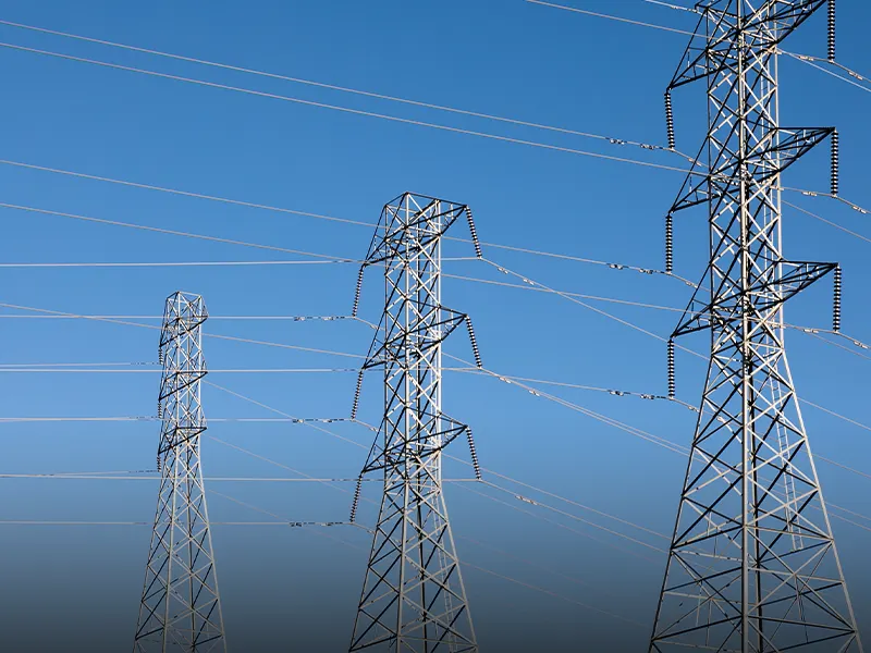 OUTDO industrial battery installed at a power substation for standby power