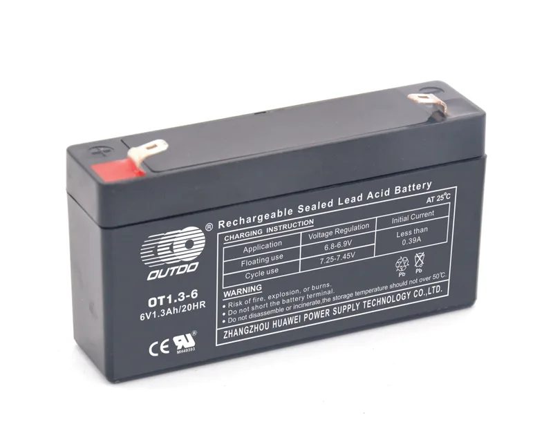 OT1.3-6 6V 1.3Ah sealed lead-acid battery