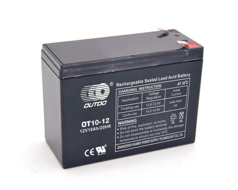 OT10-12 12V 10Ah sealed lead-acid battery