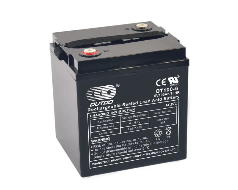 OT100-6 6V 100Ah sealed lead-acid battery