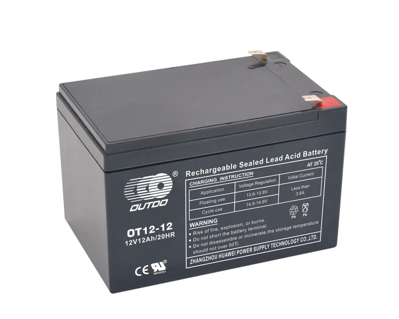 OT12-12 12V 12Ah sealed lead-acid battery