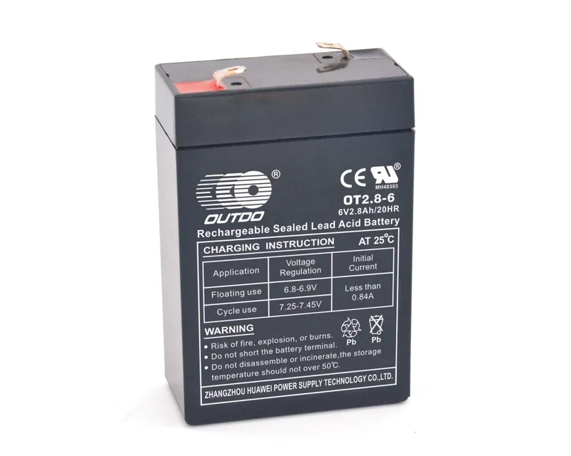OT2.8-6 6V 2.8Ah sealed lead-acid battery