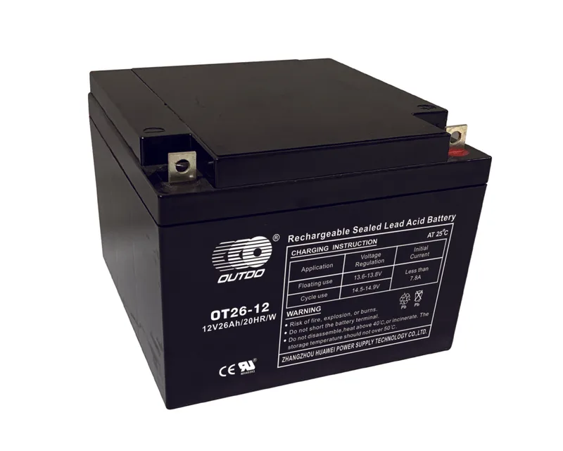 OT26-12/W 12V 26Ah sealed lead-acid battery