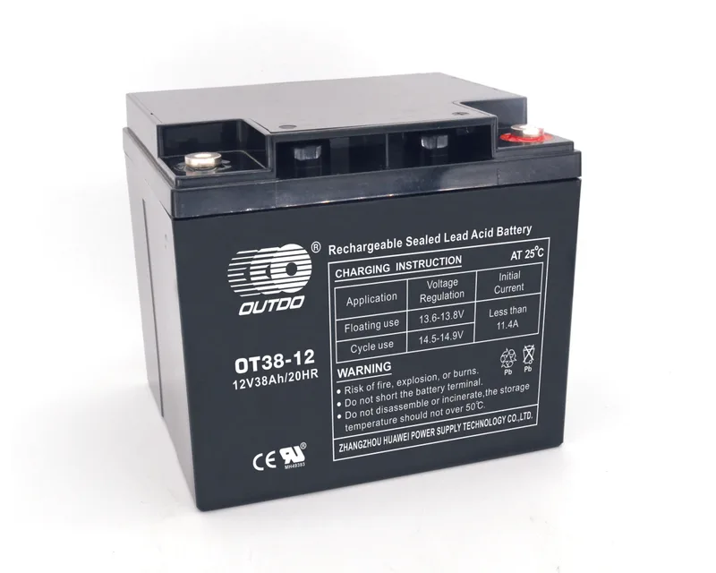 OT38-12 12V 38Ah sealed lead-acid battery