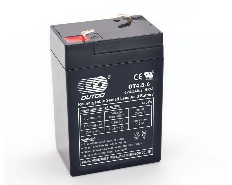 OT4.5-6/A 6V 4.5Ah sealed lead-acid battery