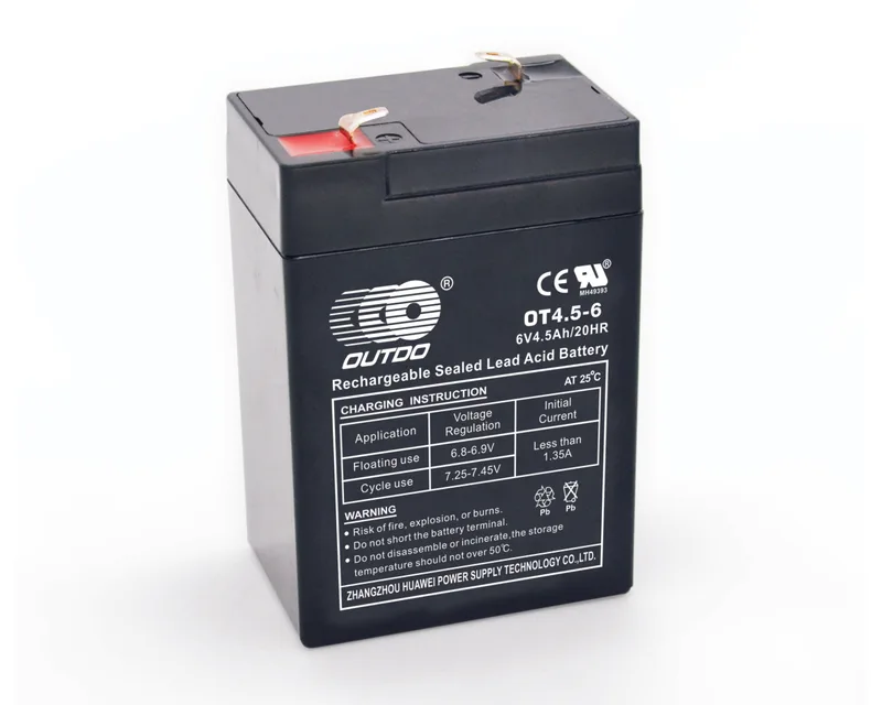 OT4.5-6 6V 4.5Ah sealed lead-acid battery