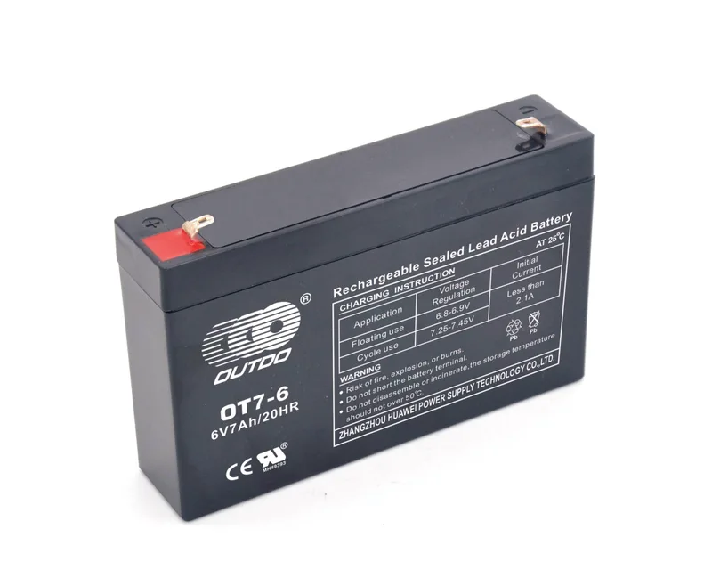 OT7-6 6V 7Ah sealed lead-acid battery