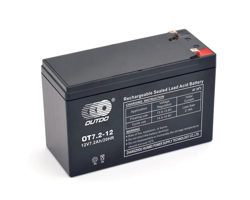 OT7.2-12 12V 7.2Ah sealed lead-acid battery