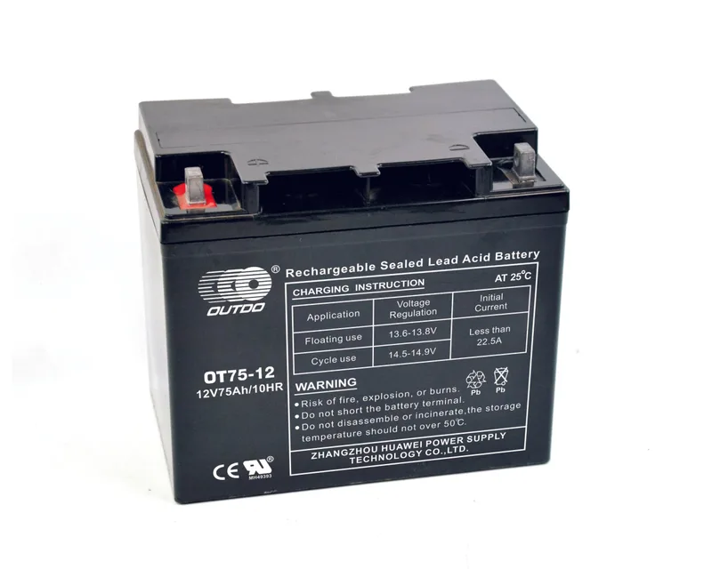 OT75-12 12V 75Ah sealed lead-acid battery