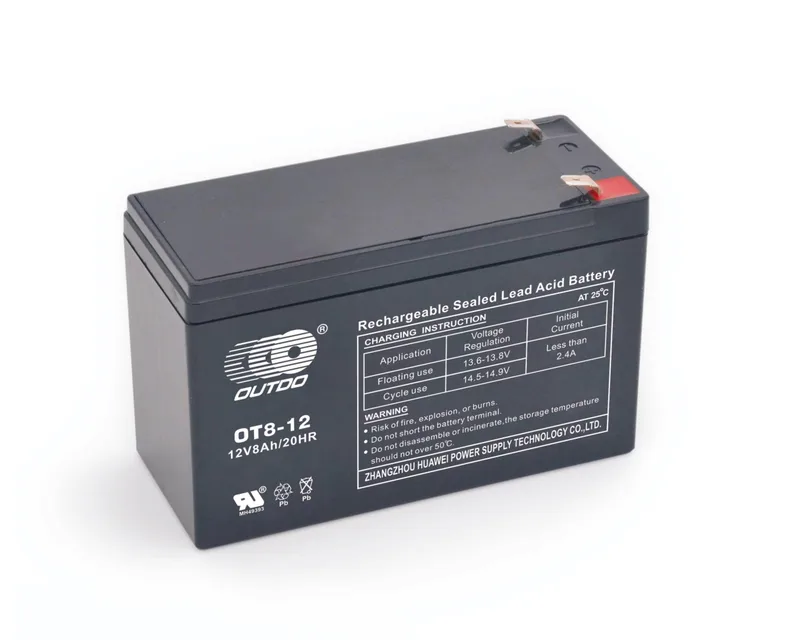 OT8-12 12V 8Ah sealed lead-acid battery