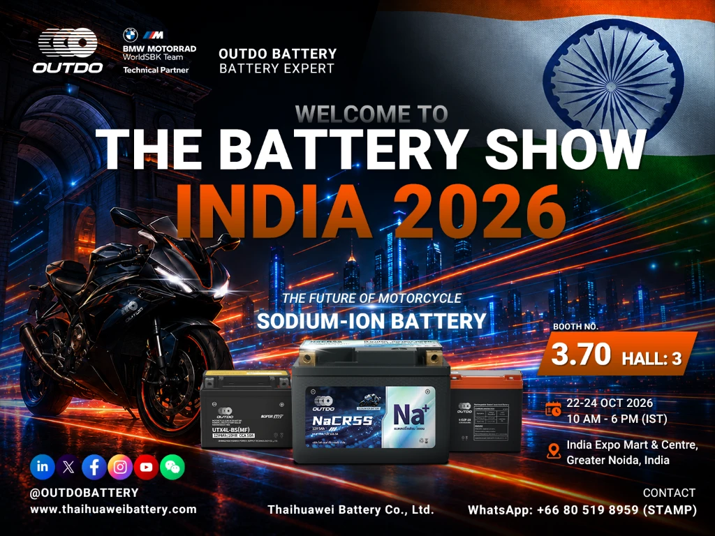 Thaihuawei Battery at The Battery Show India 2026, Booth 3.70, Hall 3, India Expo Mart & Centre, Greater Noida